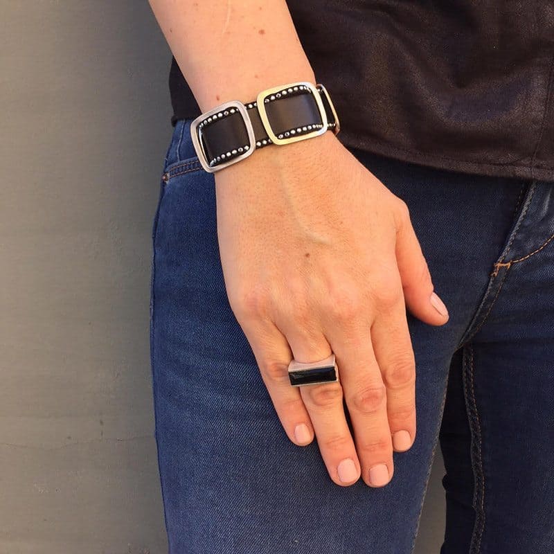 Silver Power Ring - Black Silver Power Ring - Black